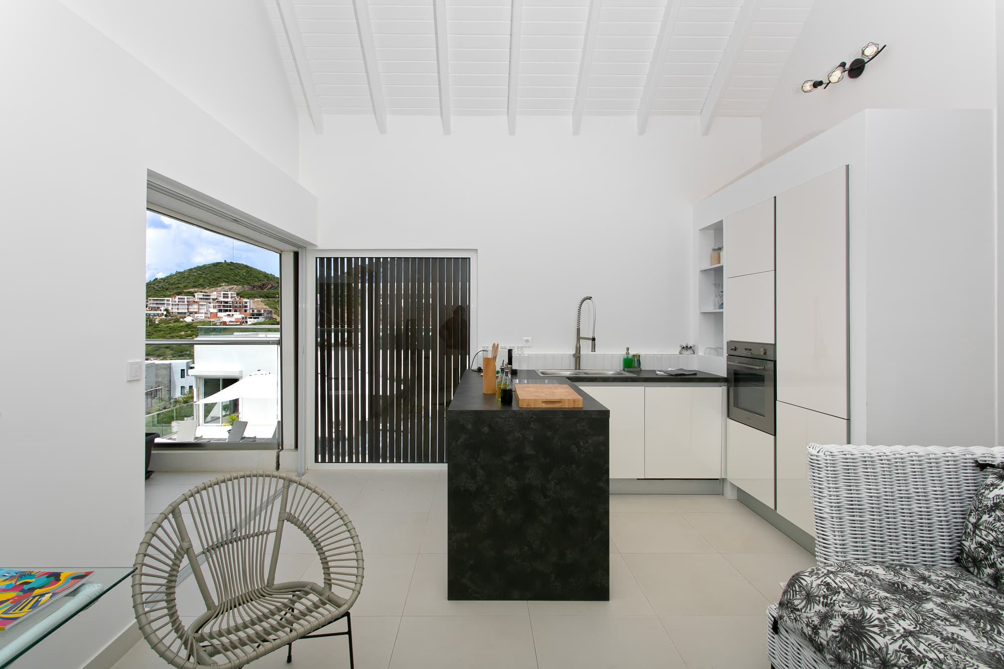 Sunrise vacation rental living room - affordable Sint Maarten apartment